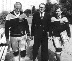 Wolfgang Allebrand, Hermann Kohl, Wolfgang Gorning vor der Abreise nach Peru | © DAV Sektion Mainz